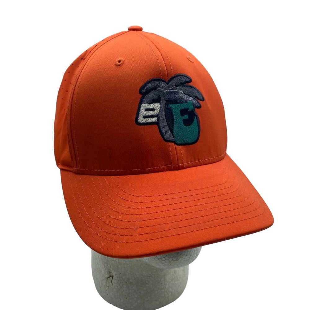 Richardson Unisex Orange Palm Tree eE Pts 30 Lite Baseball Cap Hat Size Large-XL